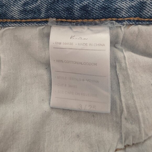 Kancan Women's Jeans RN#144635. Size 3/25 Factory distressed/ripped - Picture 6 of 9